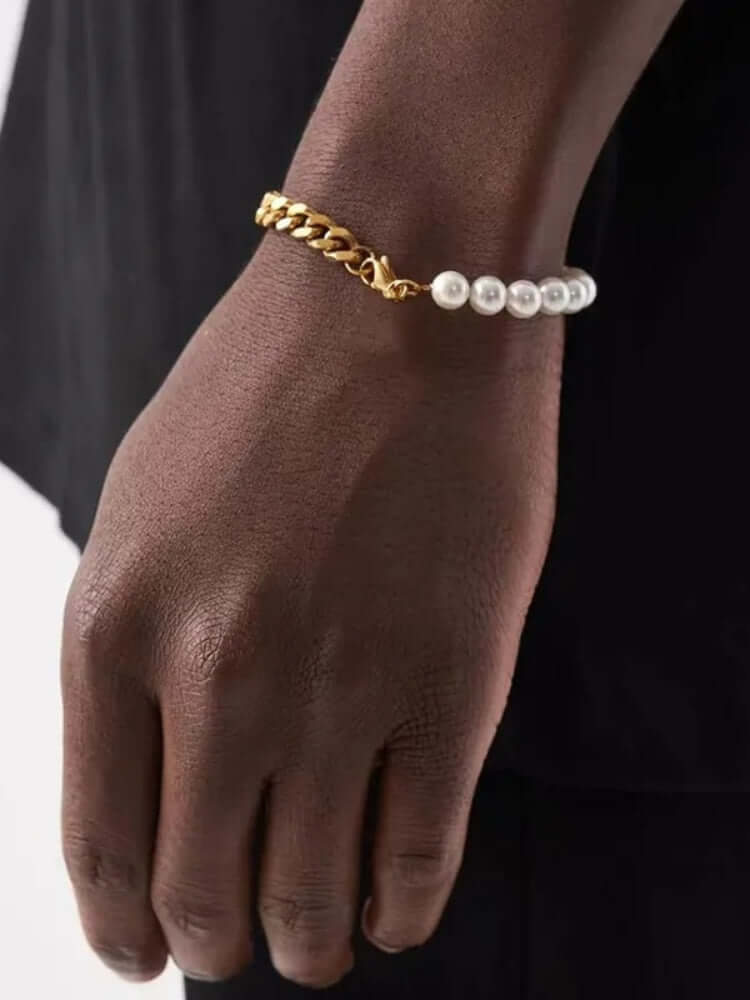 Media perla Pulsera - Havana
