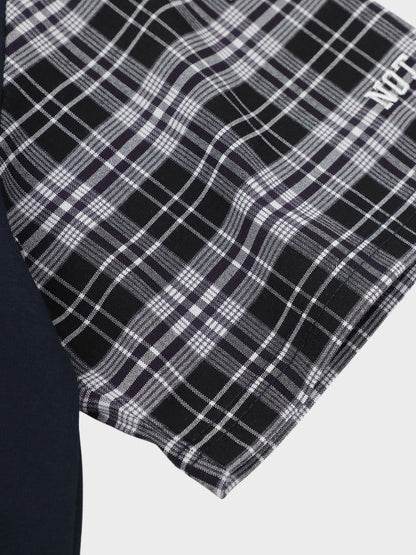DCRB Plaid Sleeve Polo Shirt