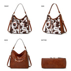 Bolso Hobo Estampado con Monedero