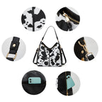 Bolso Hobo Estampado con Monedero