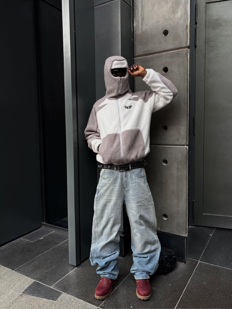 DCRB - Wolf Gris & White Forro polar sherpa Ninja