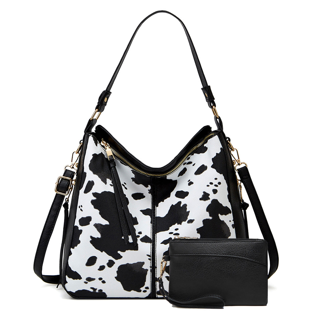 Bolso Hobo Estampado con Monedero