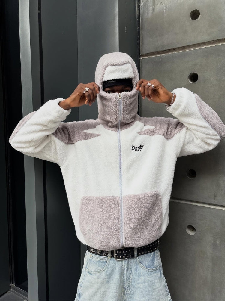 DCRB - Wolf Gris & White Forro polar sherpa Ninja