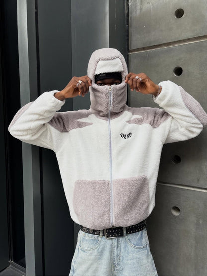 DCRB - Wolf Gris & White Forro polar sherpa Ninja