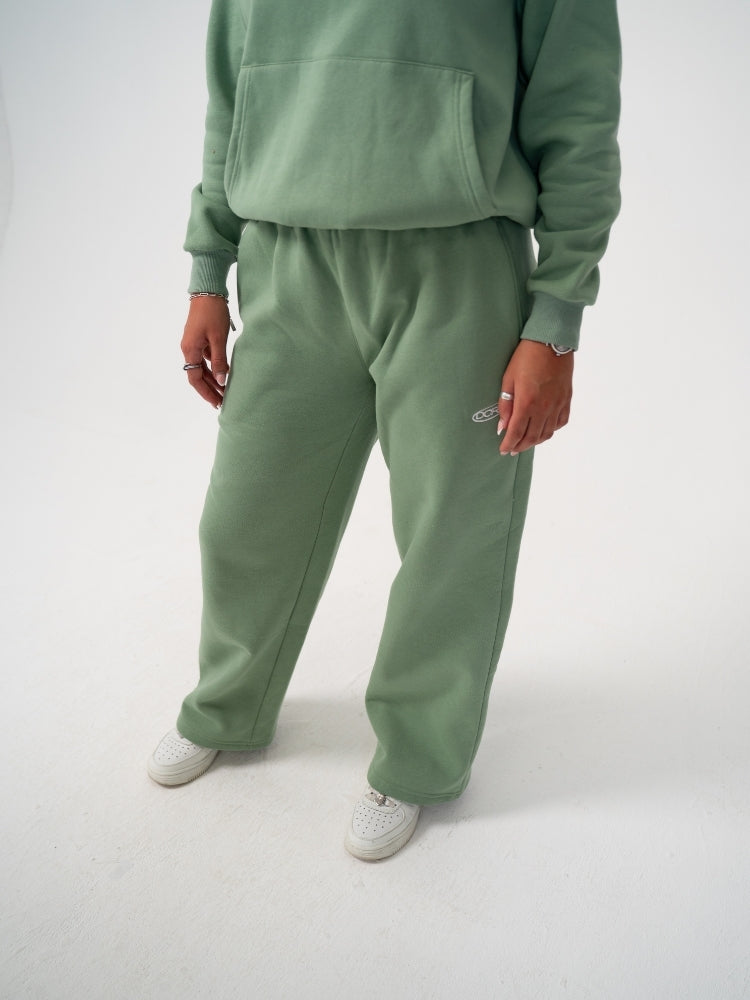 DCRB Jogger de chándal de pernera abierta - Verde claro