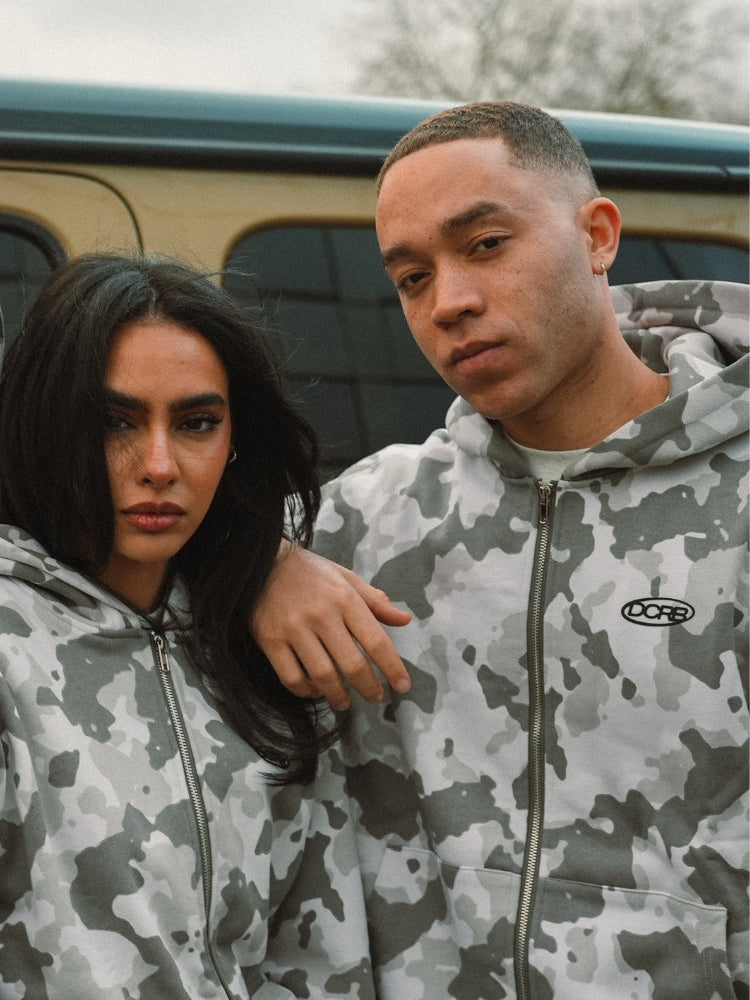 DCRB Camo Chaqueta con cremallera