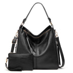 Bolso Hobo de Cuero de Lujo Antirrobo + Monedero GRATIS