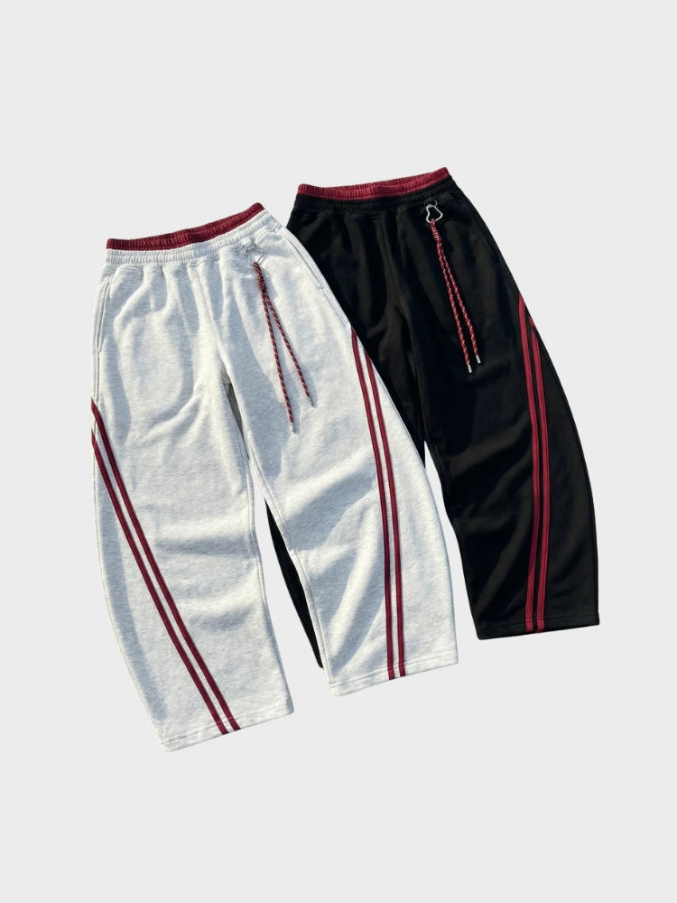 DCRB a rayas en contraste Joggers de corte barrel