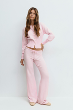 Conjunto Montiel de punto corto y pantalón alto