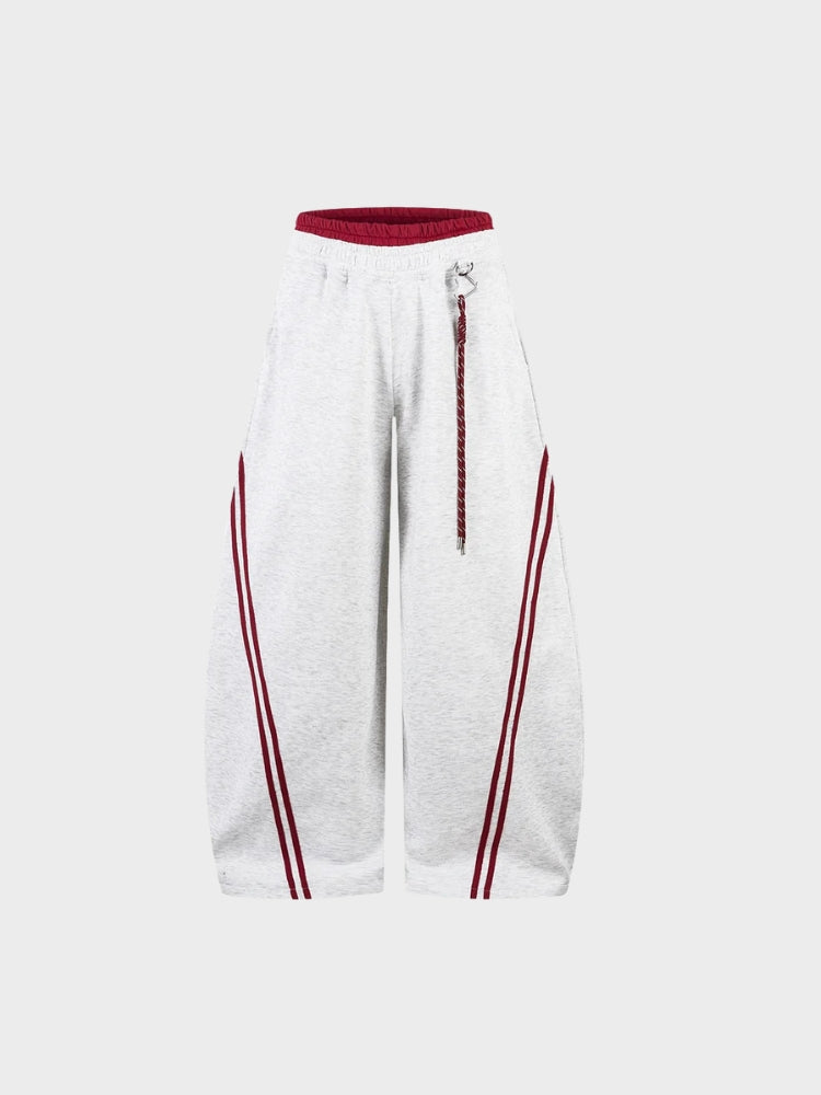 DCRB a rayas en contraste Joggers de corte barrel