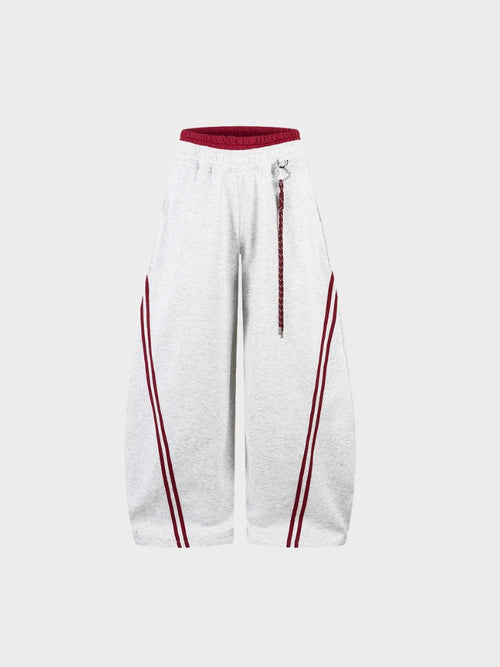 DCRB a rayas en contraste Joggers de corte barrel