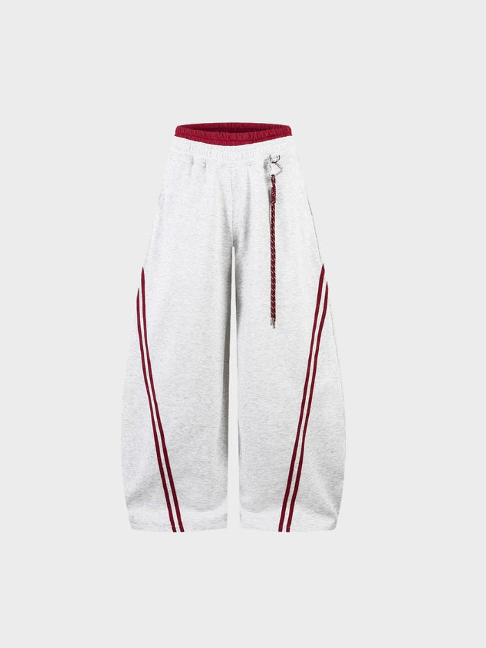 DCRB a rayas en contraste Joggers de corte barrel
