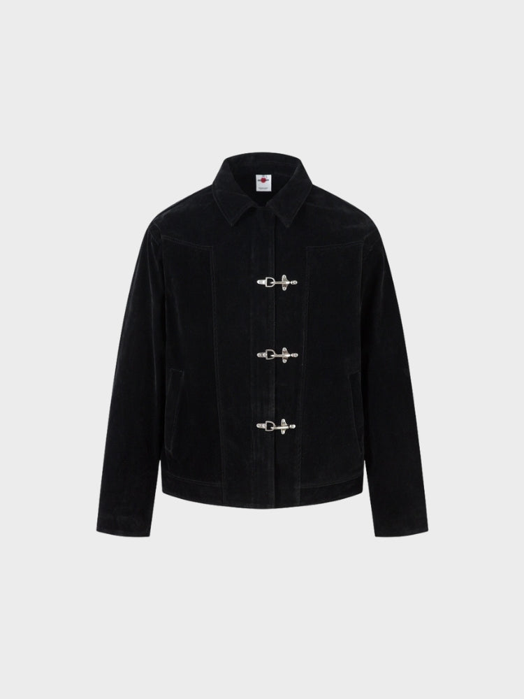 DCRB Retro Spliced Suide Chaqueta