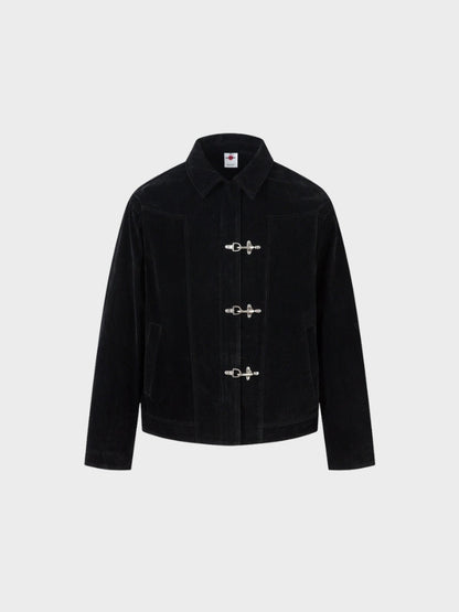 DCRB Retro Spliced Suide Chaqueta