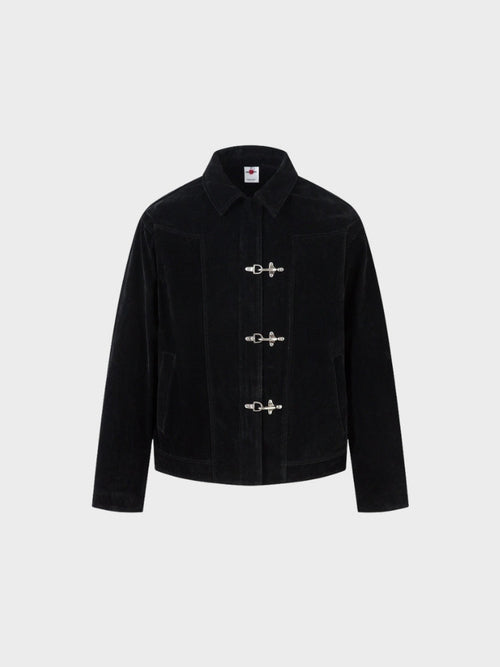 DCRB Retro Spliced Suide Chaqueta