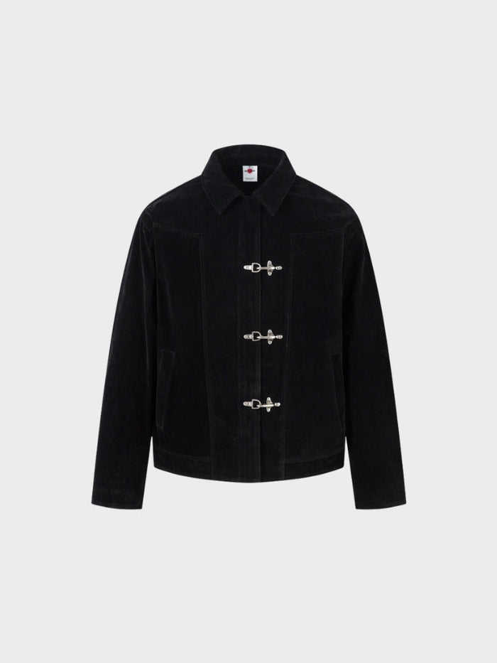 DCRB Retro Spliced Suide Chaqueta