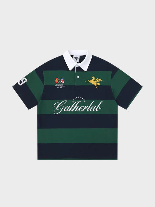 DCRB Striped Polo Sports Tee