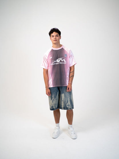 DCRB Distressed Camiseta de malla de fútbol