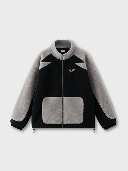 DCRB Bicolor Sherpa Chaqueta polar Rosa
