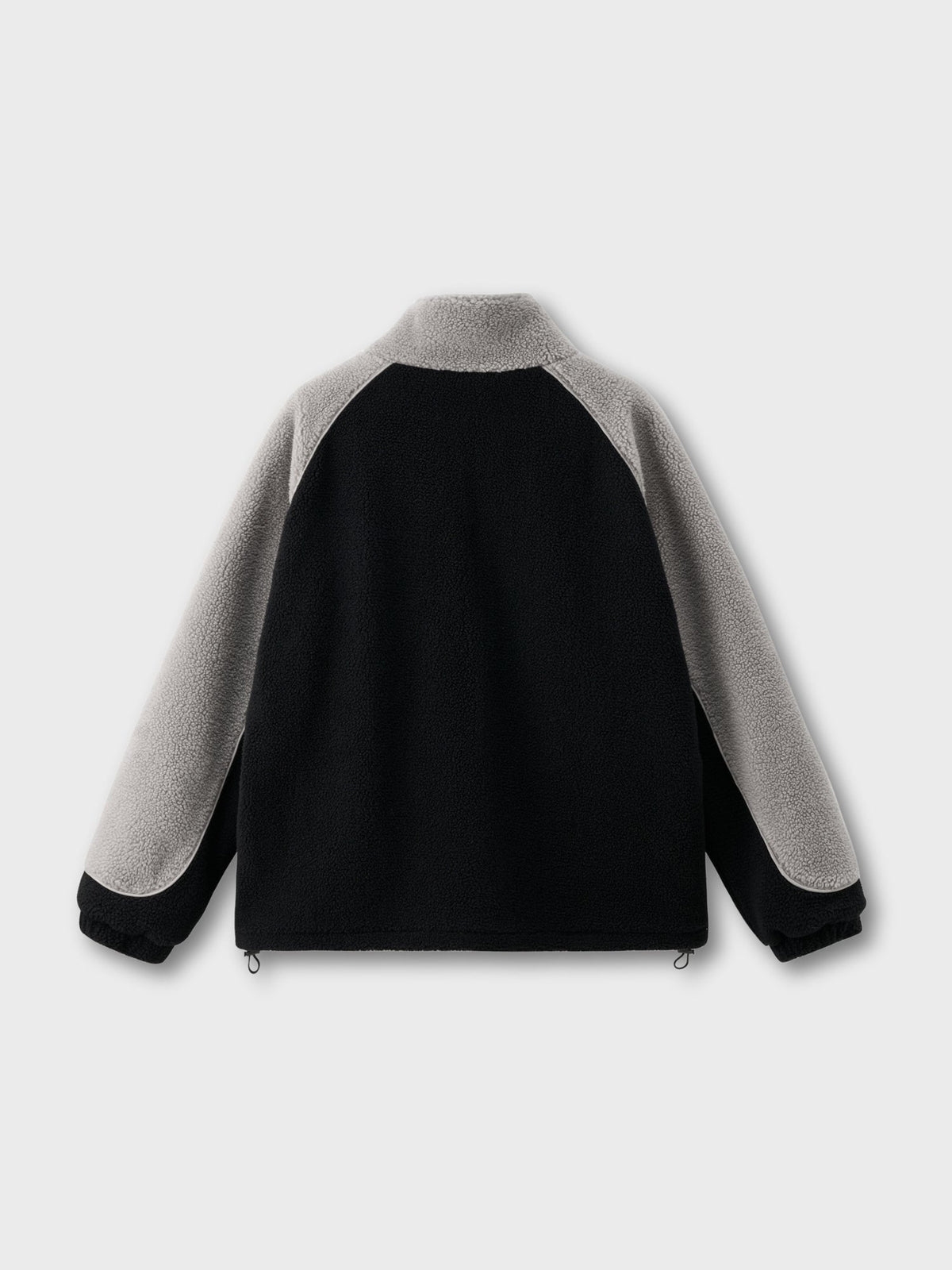 DCRB Bicolor Sherpa Chaqueta polar Negro