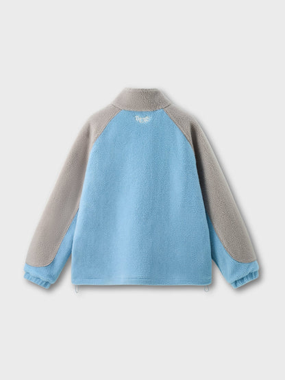 DCRB Bicolor Sherpa Chaqueta polar Azul