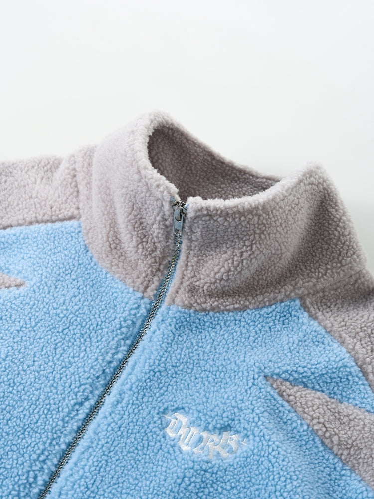DCRB Bicolor Sherpa Chaqueta polar Azul