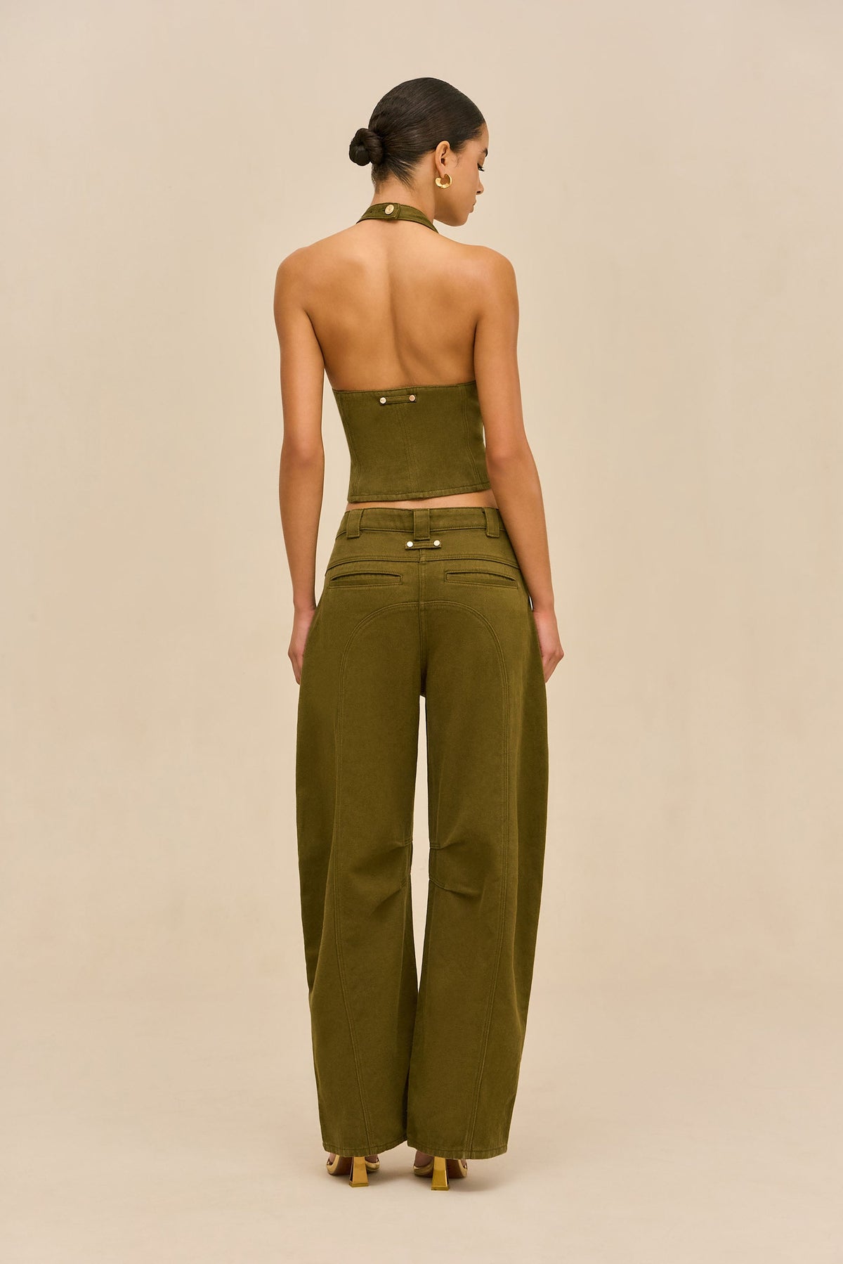 Pantalón Sigrid — Verde romero