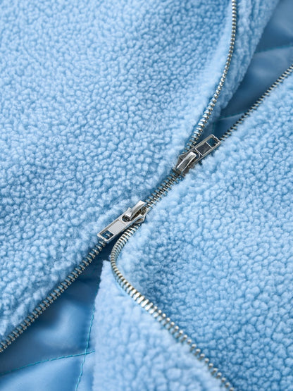 DCRB Bicolor Sherpa Chaqueta polar Azul