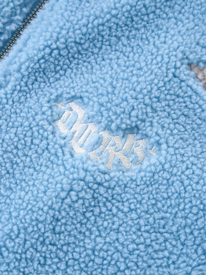 DCRB Bicolor Sherpa Chaqueta polar Azul