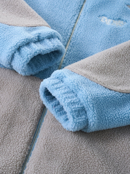 DCRB Bicolor Sherpa Chaqueta polar Azul
