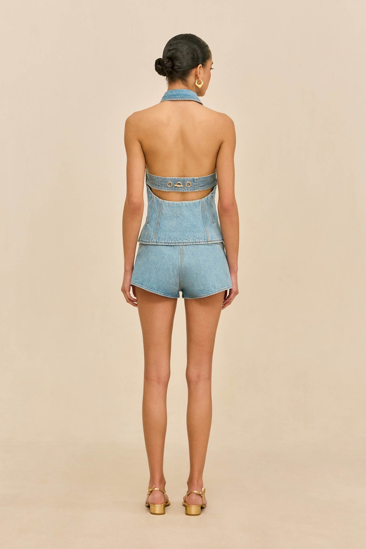 Top Jill — Azul vintage