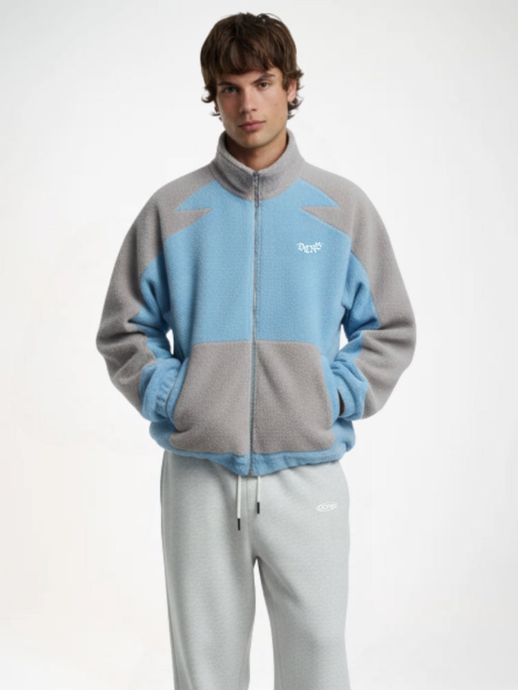 DCRB Bicolor Sherpa Chaqueta polar Azul