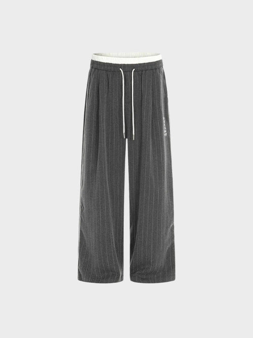 DCRB a rayas Joggers deportivos de pernera ancha