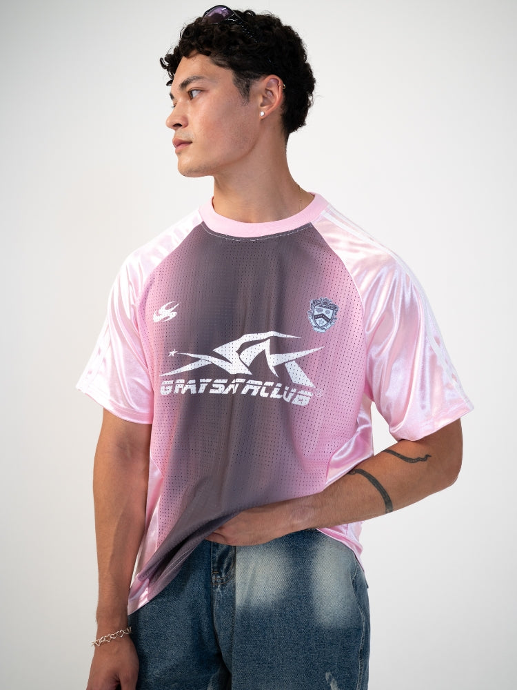 DCRB Distressed Camiseta de malla de fútbol
