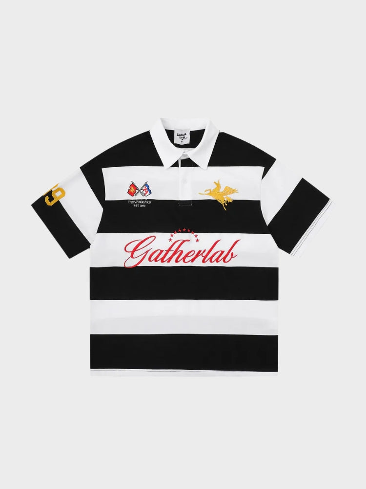 DCRB Striped Polo Sports Tee