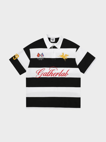 DCRB Striped Polo Sports Tee