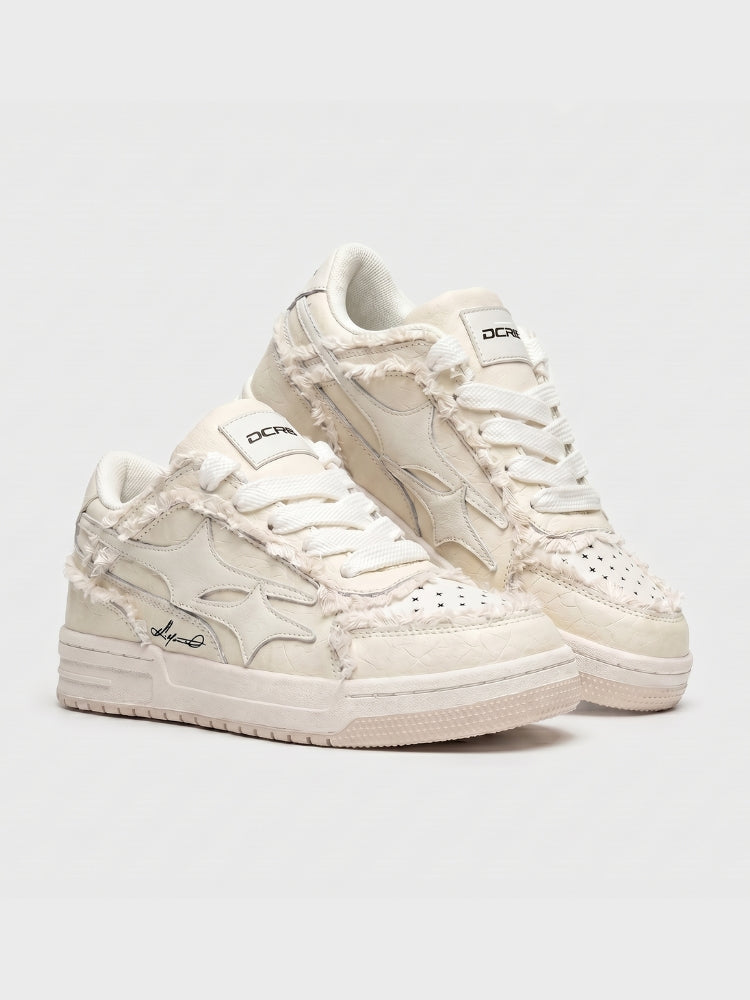 DCRB Ivory Croc Low Zapatillas