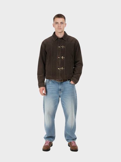 DCRB Retro Spliced Suide Chaqueta