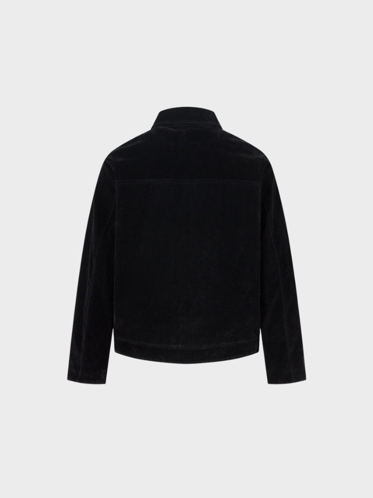 DCRB Retro Spliced Suide Chaqueta