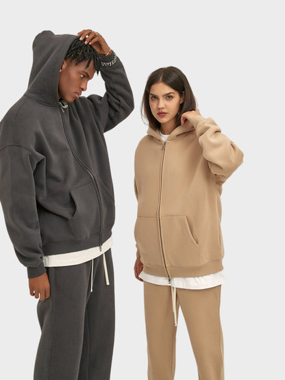 350 GSM Sudadera de calidad con cremallera