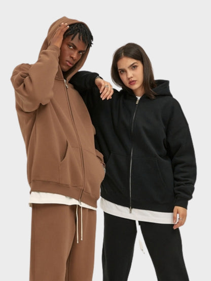 350 GSM Sudadera de calidad con cremallera