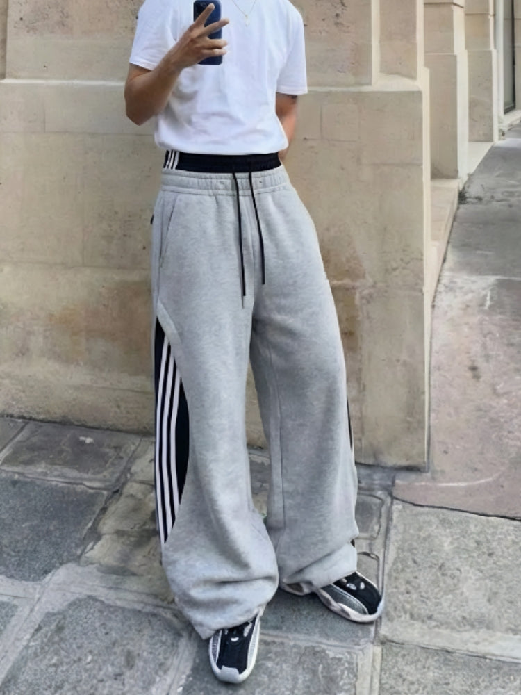 DCRB a rayas Joggers de corte barrel