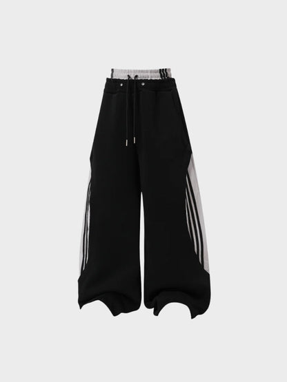 DCRB a rayas Joggers de corte barrel
