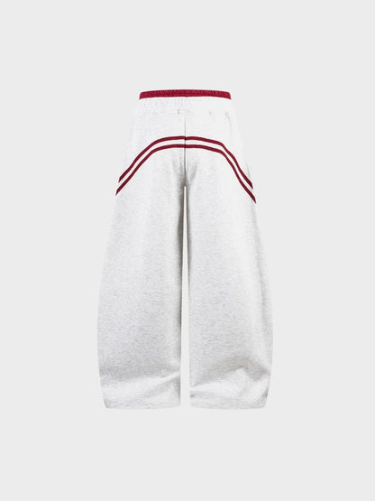 DCRB a rayas en contraste Joggers de corte barrel