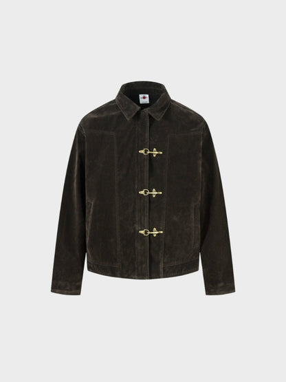 DCRB Retro Spliced Suide Chaqueta