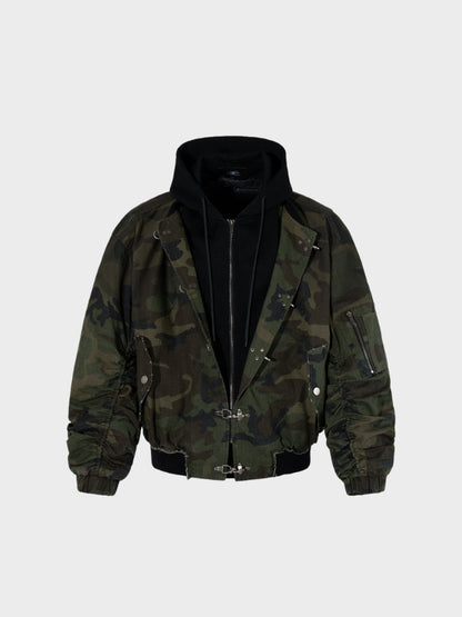 DCRB Camo de dos piezas Chaqueta acolchada