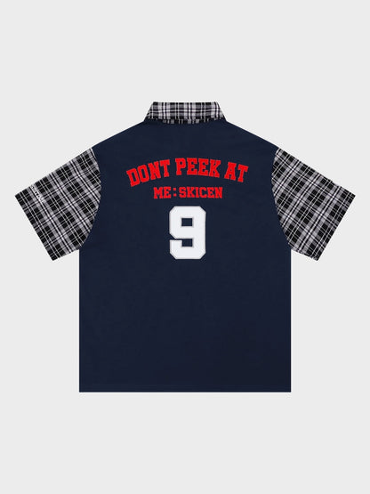 DCRB Plaid Sleeve Polo Shirt