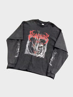 Camiseta de Manga Larga Devil con Efecto Lavado