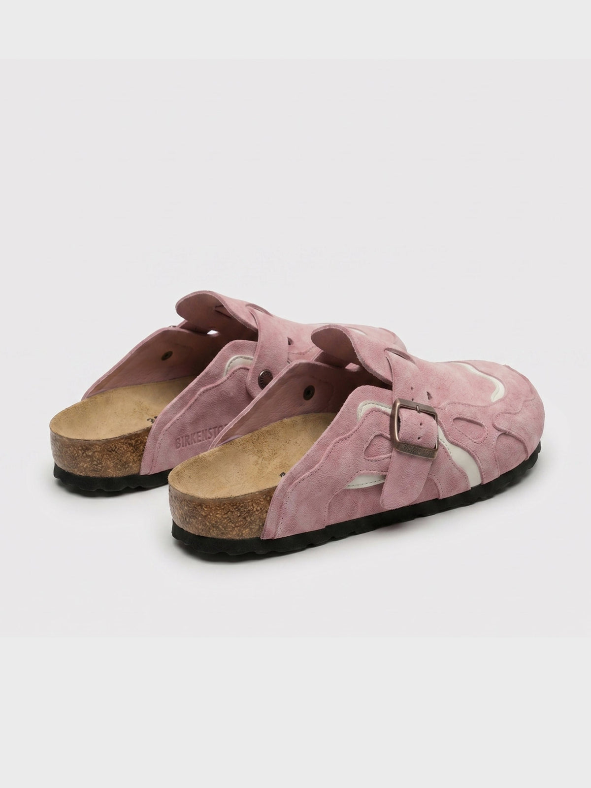 Zuecos Ondulados Rosa Empolvado
