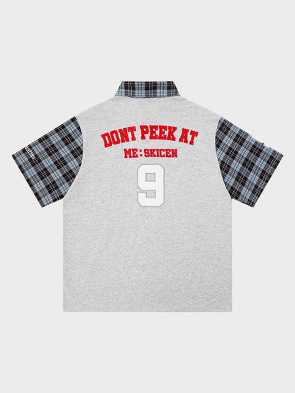 DCRB Plaid Sleeve Polo Shirt